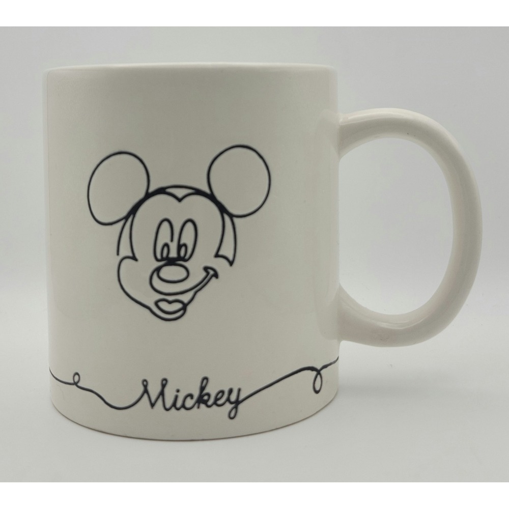 Disney Mickey Mouse Sketch Black Outline 17 oz. Ceramic Coffee Mug